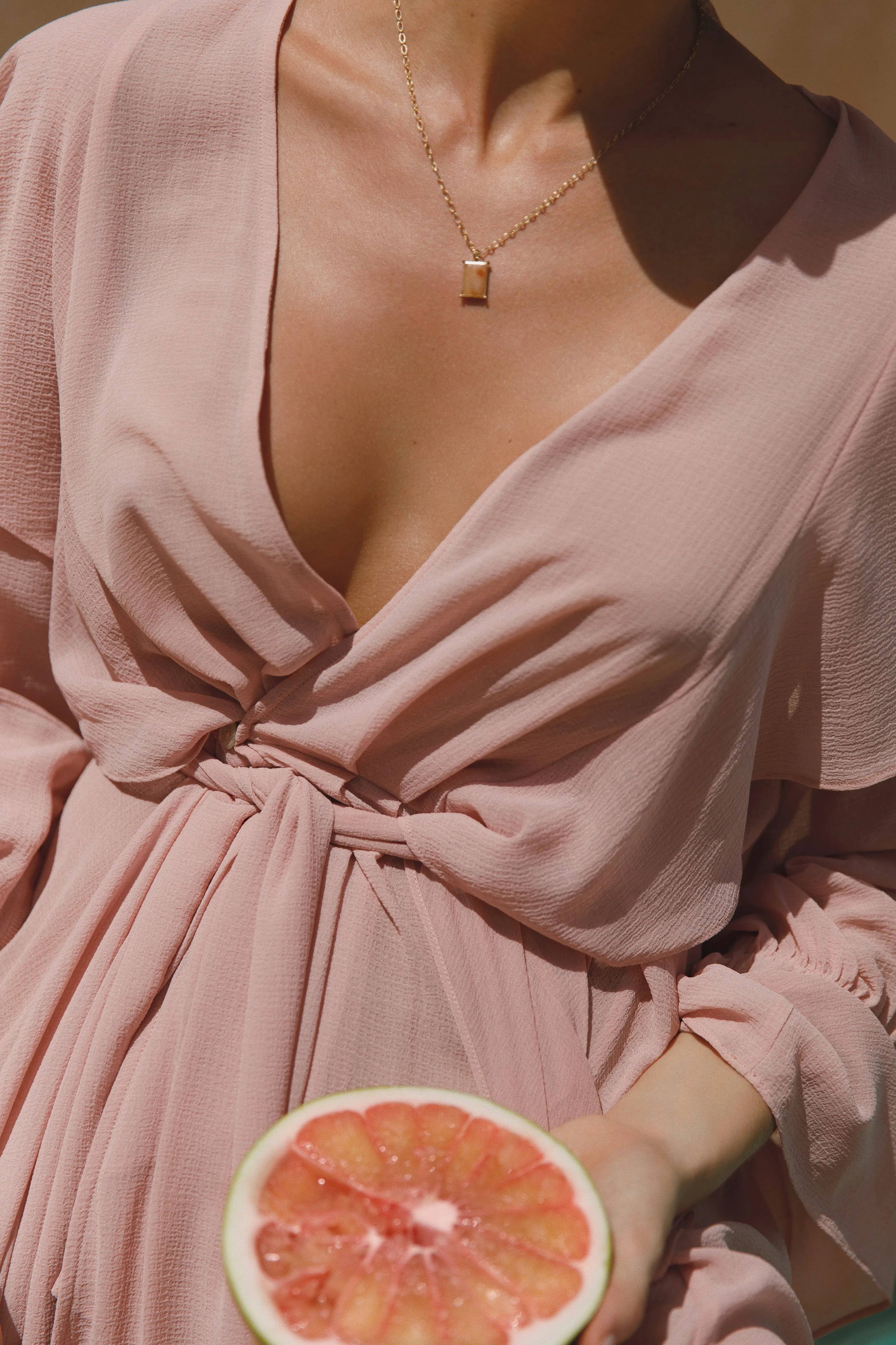 Persphone Robe - Dusty Rose