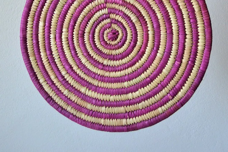 Purple trivet vintage style