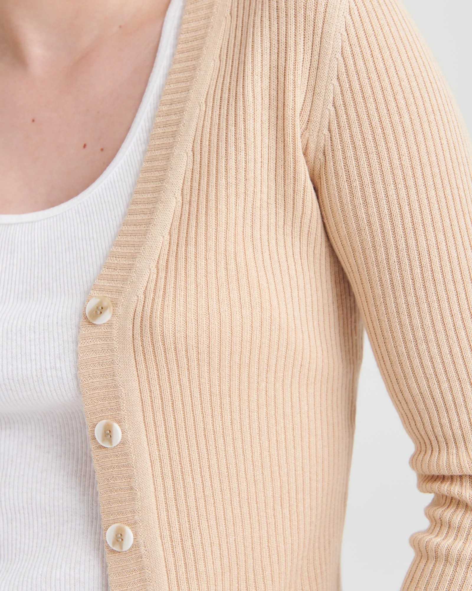 Silk Cashmere Cropped Cardigan