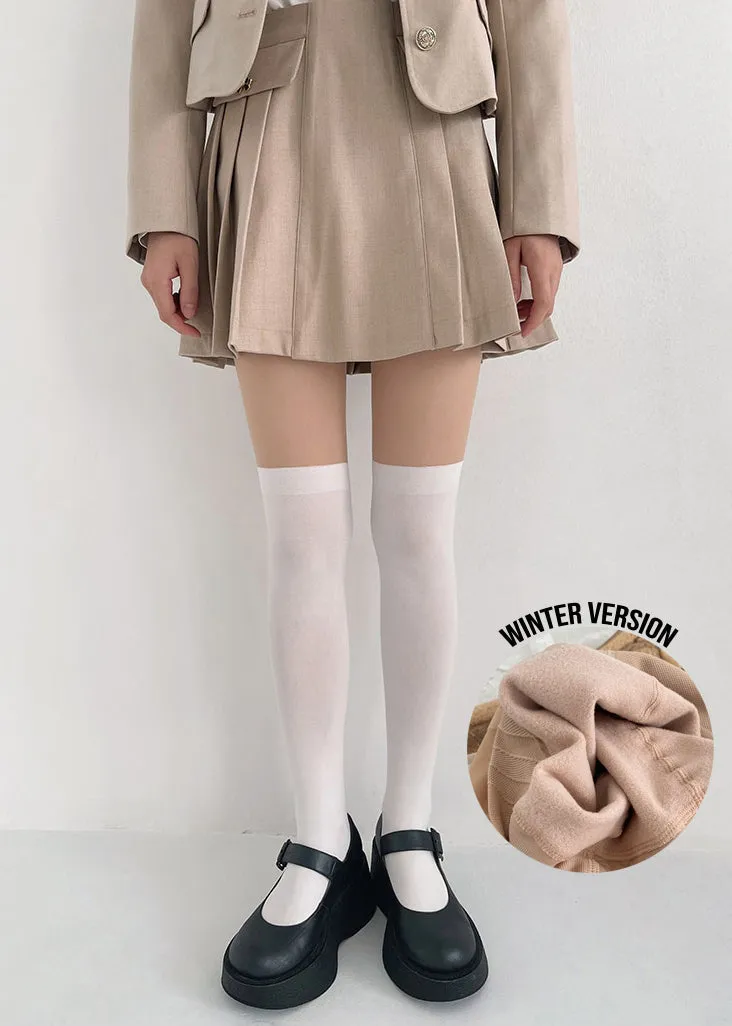 Stockings with fake white socks (3 different lengths)