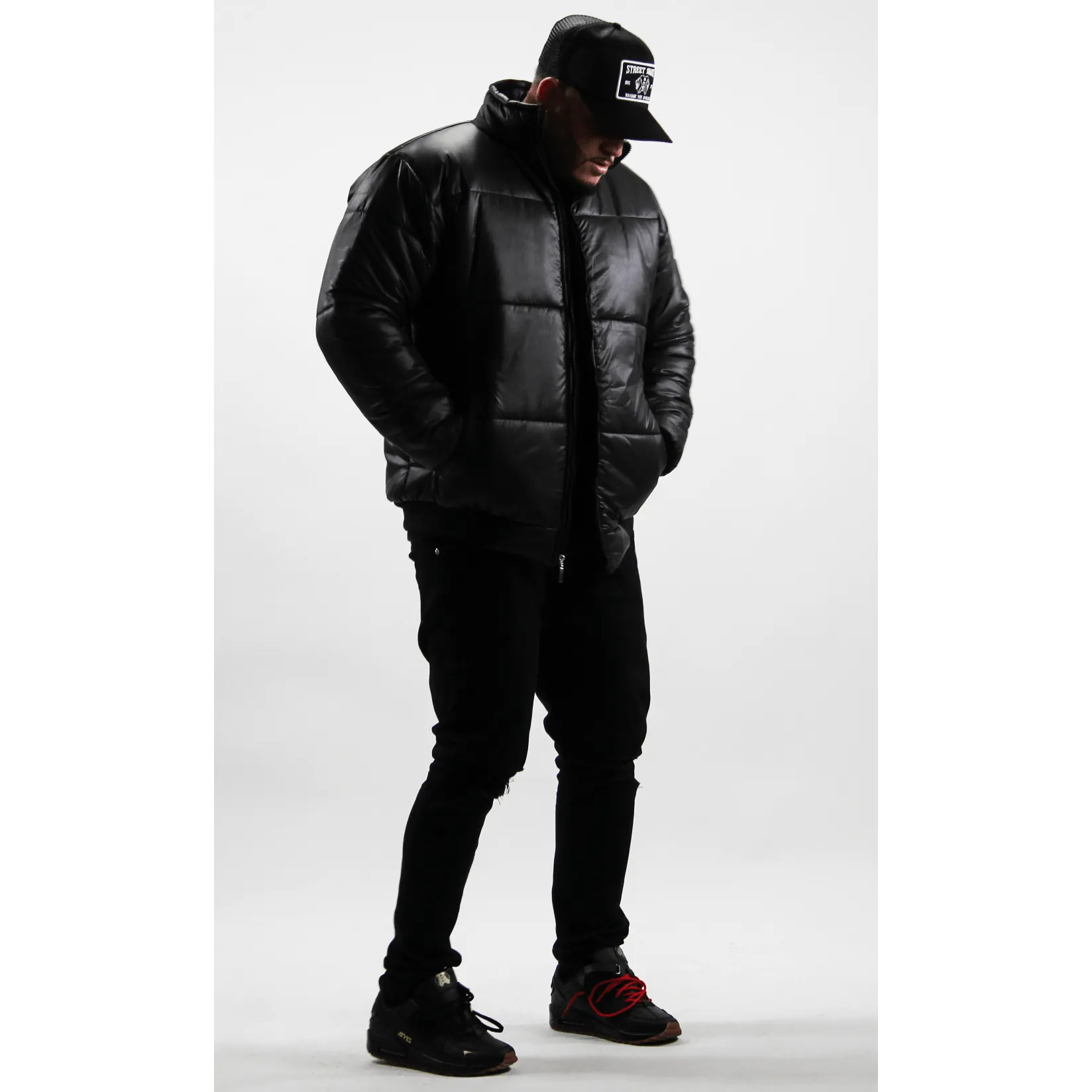 Street Smarts - Puffer Jacket  (BLACK)