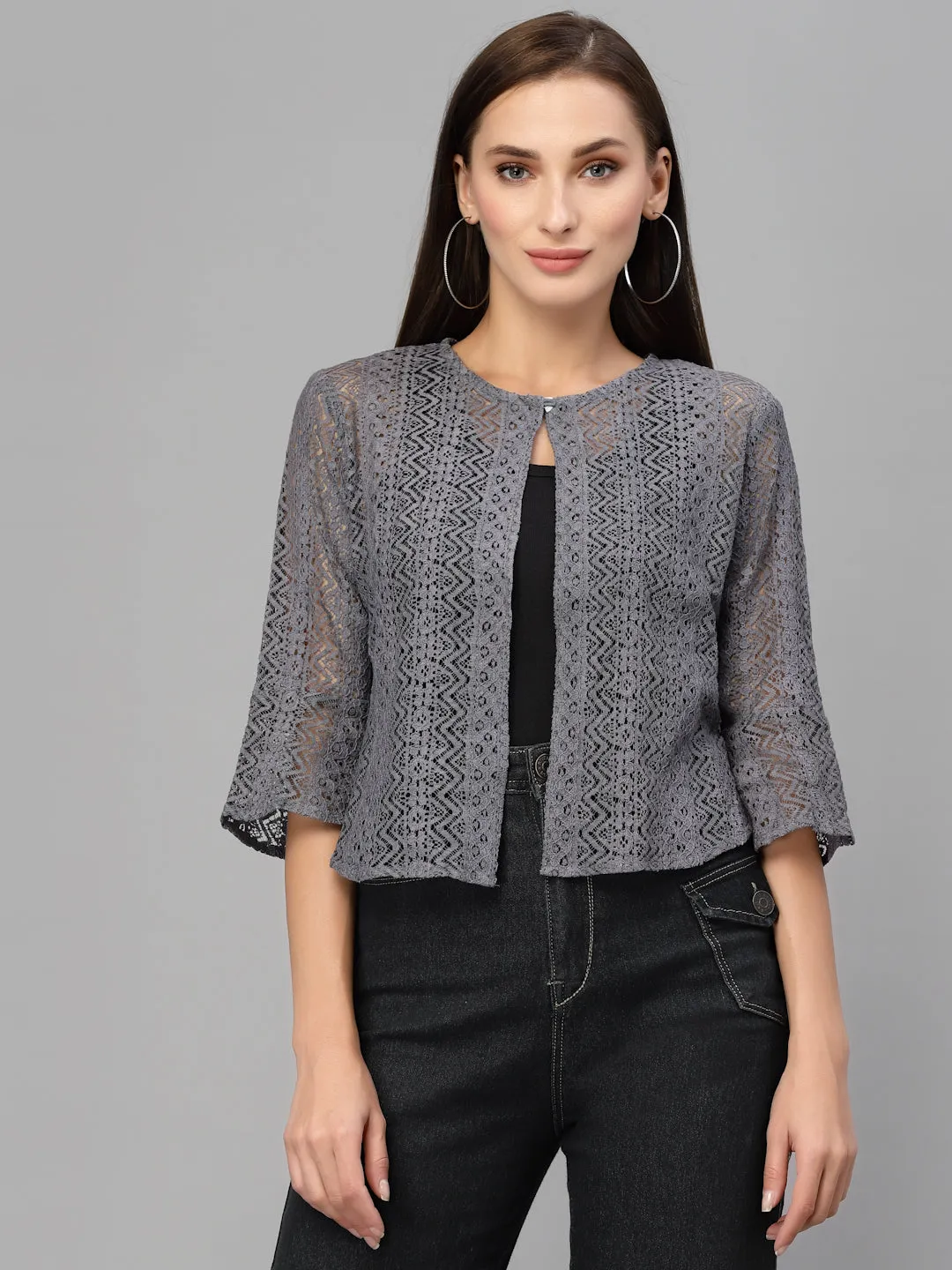 Style Quotient Women Grey Shrug