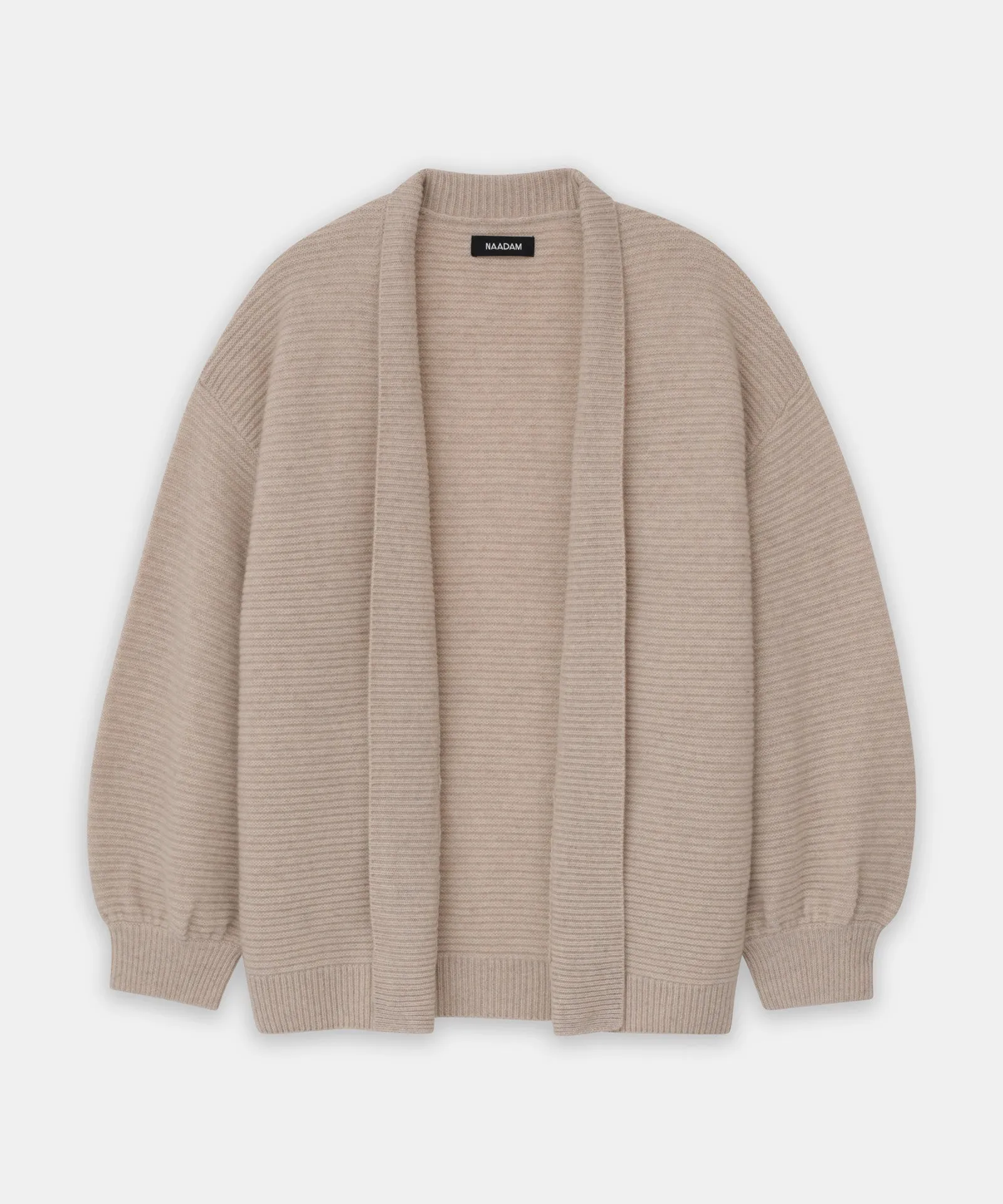 Textured Cashmere Throw Cardigan