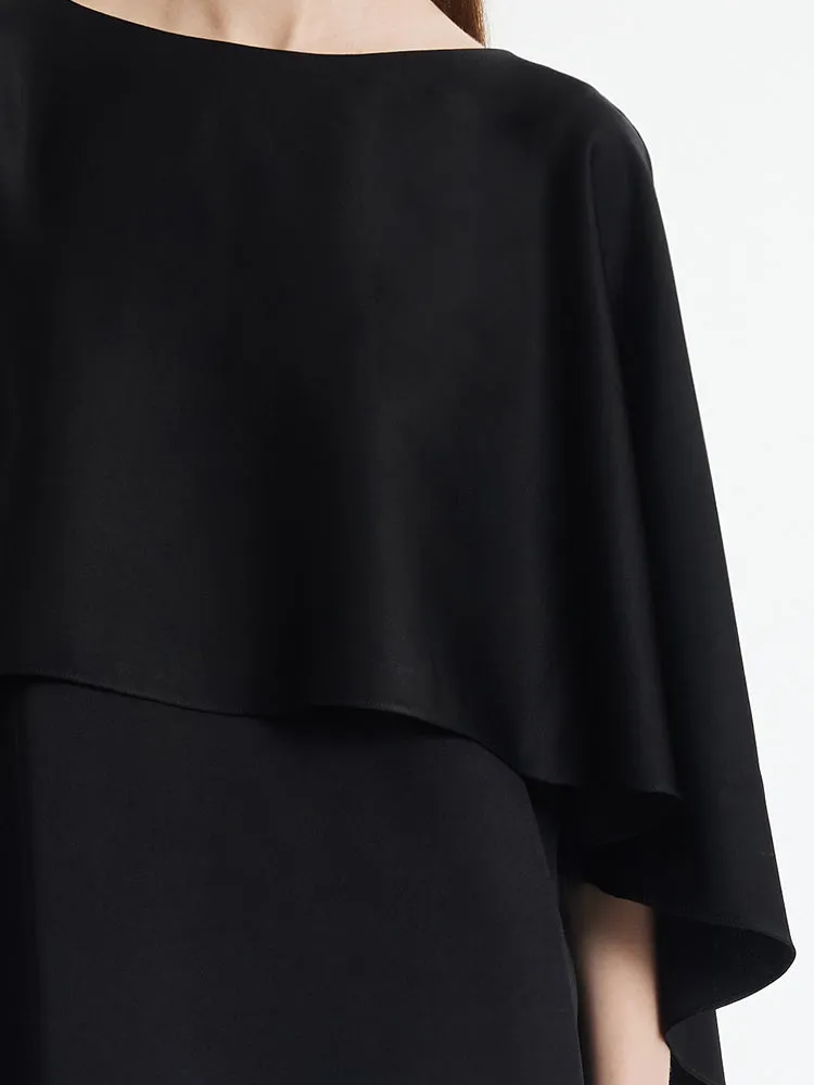 Triacetate Reversible Cape-Style Women Top