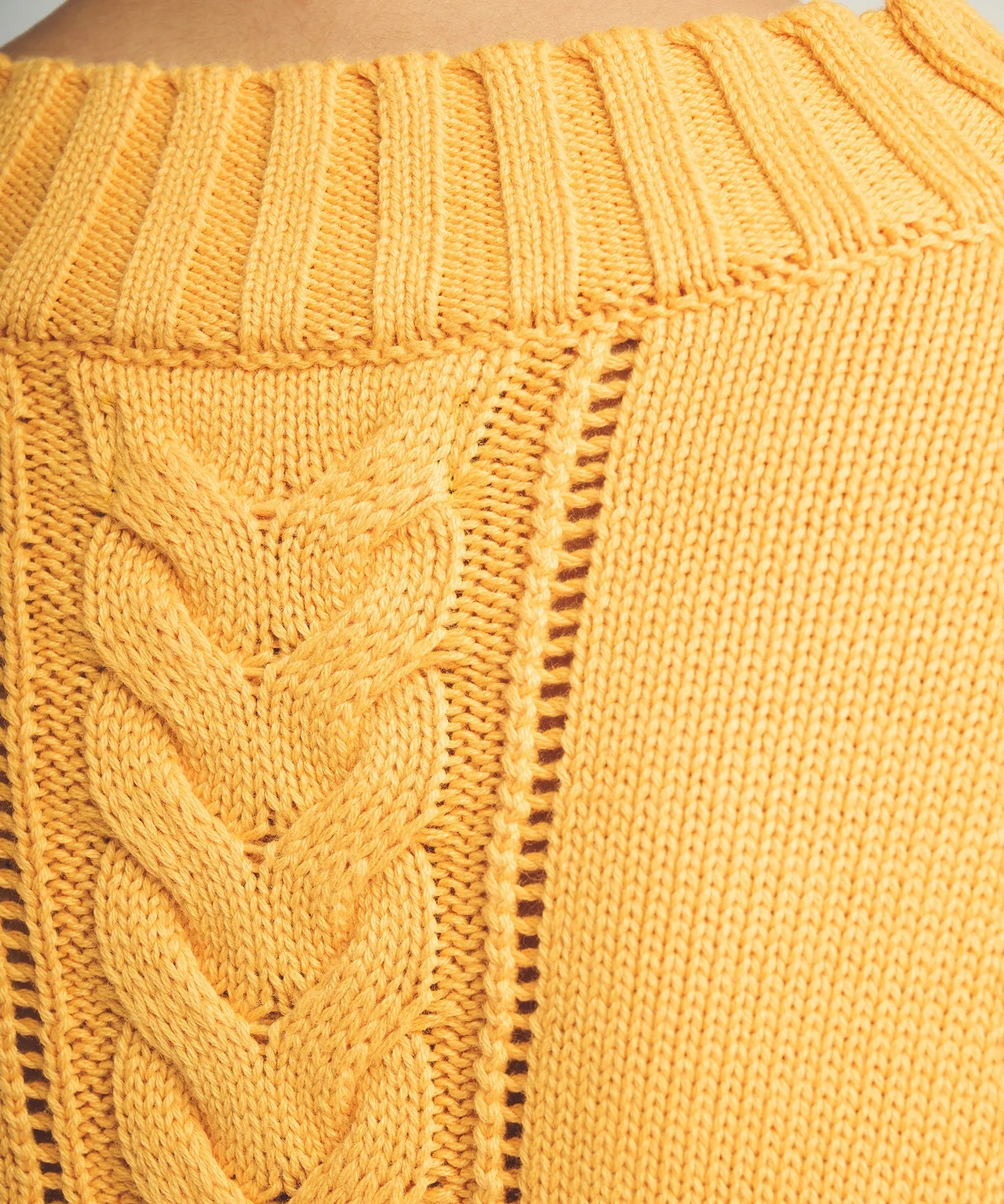 Varsity Cable Knit Cardigan